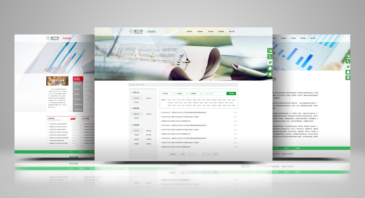嘉樂中國網站設計效果圖